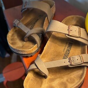 ⏳🐻🐶👞Birkenstock Tan Leather Sandals